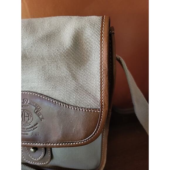 Vintage Ghurka Marley Hodgson No. 59 Cross Body Canvas & Leather 1987 - Picture 4 of 16
